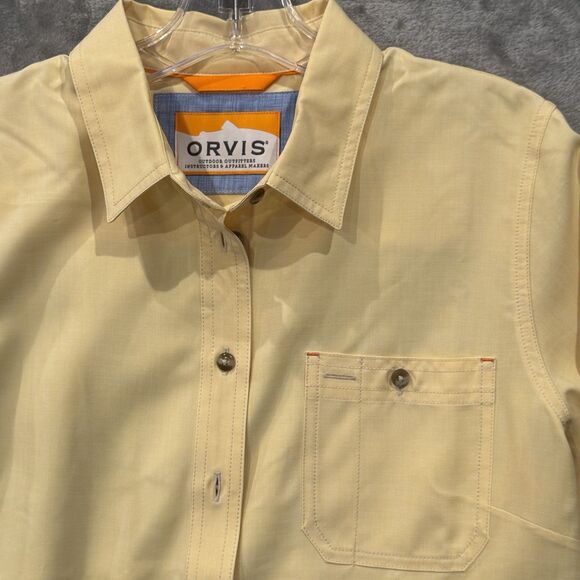 Orvis Tech Chambray Butter Work Performance Shirt Long Sleeve M Womens Outdoor - Picture 3 of 9